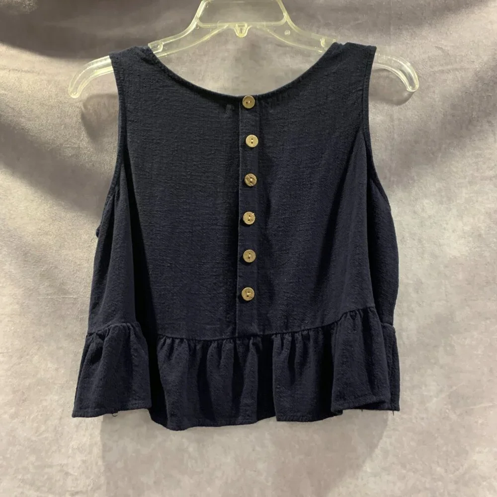 Anrabess Ruffle Crop Tank Top - Picture 5 of 6